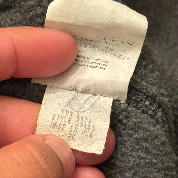 Patagonia Vintage 90s Bomber Jacket Synchilla USA Made - Picture 6 of 7